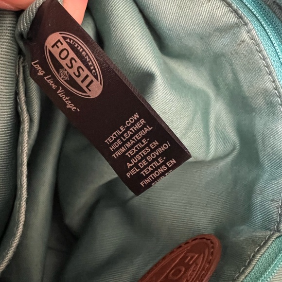 Fossil Vintage Shopper Multicolor Leather and Woven Textile Tote Bag - Picture 15 of 16